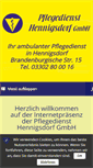 Mobile Screenshot of hennigsdorfer-pflegedienst.de